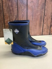 Muck Boot Company Boots Kids Size 5 Black Blue Waterproof Winter Snow Rubber