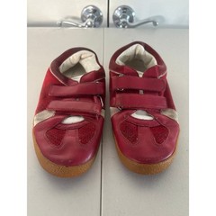 Dolce & Gabbana Hook and Loop Sneaker Shoes Kids 34 US 2.5 Red Leather Straps