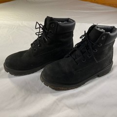 Timberland Premium 6″ Waterproof Combat Boot Black Kids Size 5 Lace Up 12907