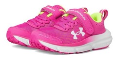 New Under Armour Preschool Assert 10 AC Girls Athletic Shoes, Size 3 Youth Pink