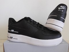 Nike Air Force 1 LV8 3 (GS) Black-Black-White Sz 7Y [CJ4092-001]