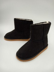 Old Navy Shearling Style Boots Kids Size 13 Black Adora Faux Fur Lined Winter