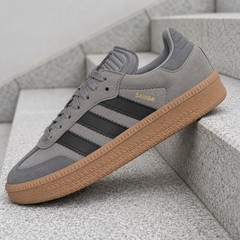 adidas Samba XLG Grey Three Core Black Gum JR1635 GS New