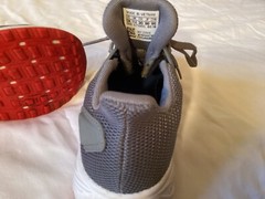 children’s unisex Adidas cloud-foam grey and blue sneakers excellent condition