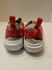 Nike Dynamo Go SE Youth Shoe Size 4.5Y Red Silver Slip-On Just Do It Lightweight