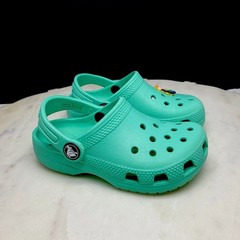 Crocs Classic Clogs Kids Toddler Size 9 Lagoon Green Slip On Shoes 206990