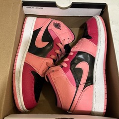 Air Jordan 1 MID – Coral Chalk/Pinksicle Sneaker Shoe Tennis Punk Grunge 4.5Y