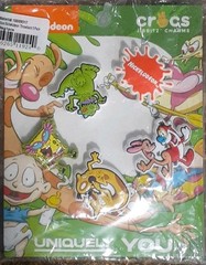 Nickelodeon 5 Pack Crocs Jibbitz Charms SpongeBob, CatDog, Ren & Stimpy, + More