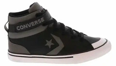 Converse Pro Blaze Strap Leather Easy On Sneakers Shoes Grey Size Boy’s 5.5 M
