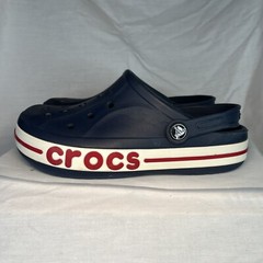 Crocs Bayaband Clogs Slip On Sandals Navy Blue Unisex Youth Junior 3