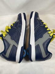Heelys Skate Shoes Blue Grey Yellow Style# 770236 Size US 8 UK 7 EU 40.5