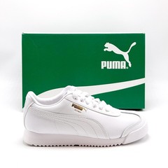 *NEW* Big Kids Puma Roma 24 Standard Jr PUMA WHITE (399334 03) 👍