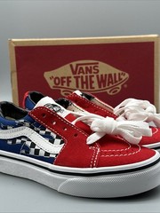 Vans Shoes Sk8-low Reflect Check Flame Multi Model VN0A7Q5L448