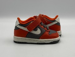 Nike Dunk Low Cement Grey Team Orange TD 311535-016 Baby Toddler Sneaker Size 3C