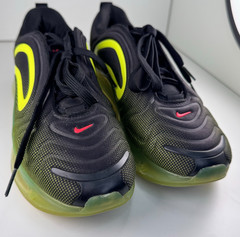 Nike Air Max 720 GS Black Volt Youth 6.5Y Women’s 8 AQ3196-005 Shoes Sneakers
