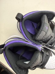 Nwt Nike Air Jordan 1 Mid TD Black Dark Iris Purple Boys Girls Sneaker Shoes 10C