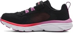 Under Armour Girls‘ Pre-School UA Assert 9 Alternate Closure Running Shoes Black