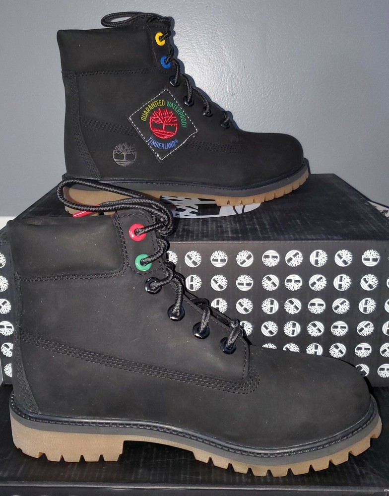 NEW TIMBERLAND® PREMIUM 6-INCH LEATHER WATERPROOF BOOTS JUNIOR’S US 5.5