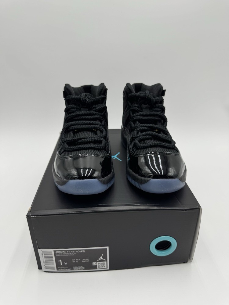 Size 1Y – Jordan 11 Retro (PS )Blue- Black Little Kids’ / Preschool – 378039 047