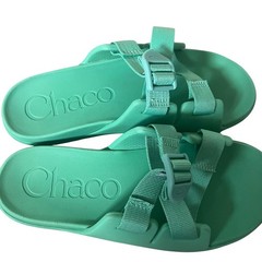Kid’s Chaco Youth US 5 ‚Chillos‘ Slide Sandal Jade Green Adjustable Closure