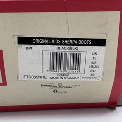 Hunter Original Kids Unisex Sherpa Boots Black Color Size 1 Boys 2 Girls 32 EU