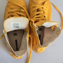 Converse Youth Size 3 Rainboot Yellow Rubber Rain Sneaker Little Kids