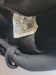 Nike Air Force 1 Black Leather Unisex Kids Sneaker 6.5 Y