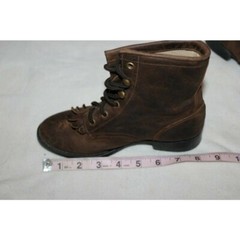 Youth Dan Post Boots Size 13 DPC 2121 Brown Roper Western Rodeo Riding Horse CP