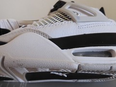Nike Air Jordan 4 Retro (Gs) White-Black-Grey Sz 3.5Y [408452-111]