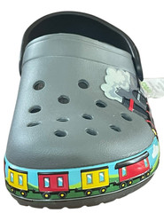 Kids Crocs Fun Lab Train Band Clog Slate Grey Kids Size J3 NWT 2018