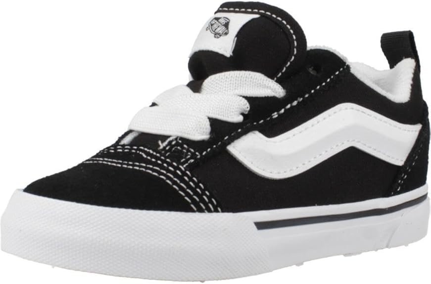 Vans Unisex-Child Knu Skool Shoe, Black/True White