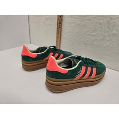 adidas Gazelle Bold Platform Collegiate Green Lucid Pink Kids Sneakers blokecore