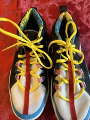 Size 6.5Y – Nike Kyrie Flytrap 6 SE Mid Black Multicolor Basketball Shoe EUC