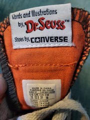 Converse Dr. Seuss Green Eggs & Ham High Top Sneakers Kids US 13