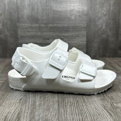 Birkenstock Milano EVA Sandals Kids 8 White EVA Waterproof Backstrap NEW