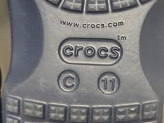 Crocs Baya Lined Clogs Toddler Size C 11 Slip On Comfort Shoes Navy Mammoth EUC