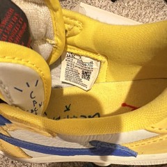 Jordan 1 Low OG SP PS Travis Scott Canary Yellow White Blue 13.5C DZ5909-700