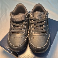 Reebok Classic Leather Infants Black Running Shoes HR0496 Size 6 USA Kids
