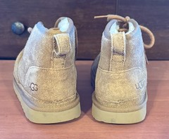 UGG Neumel II Kids Boots Chestnut Shearing Youth 3 Suede #101732OK Wool Insole