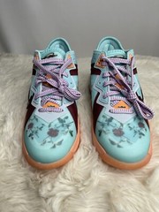 Nike Mimi Plange x LeBron 18 Low GS Daughters Blue Sneakers Kids 4.5Y