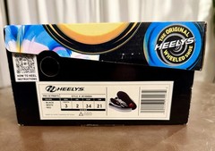 Heelys Pro 20 Prints Skeleton Wheeled Sneaker Black White Red Youth Size 3