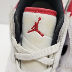 Air Jordan 1 Low GS Size 3y Boys White/Gym Red-Black BQ6066-118 *Read*