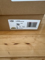New In Box UGG K GOLDENGLOW Slide Sandals Bright Yellow Kids Size 13 US Toddler