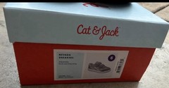Cat & Jack Nevada Gray Hook & Loop Adjustable Low Top Sneakers Kids 6