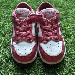 Nike Dunk Low TDE Archaeo Pink White Leather Unisex Kids Sneaker US Size 7C
