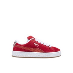 PUMA Suede Xl Holiday Glitz Lace Up Youth Girls Red Sneakers Casual Shoes 40180