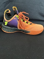 AND1 Charge High Volt Kids ~ Attack Volt Orange ~ Youth Sneakers ~ Size 4