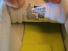 Nike Air Max SC CZ5358-119 White Volt Running Shoes Youth US 5Y EU 37.5