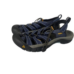 Keen Shoes 37.5 Blue Fisherman Sandals Closed Toe Waterproof Hiking Womens