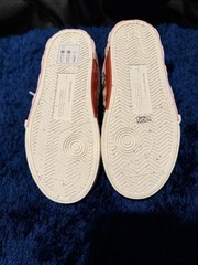 Off-White c/o Virgil Abloh Kids Low-Top Canvas Sneakers Pink/White Red Zip 13.5